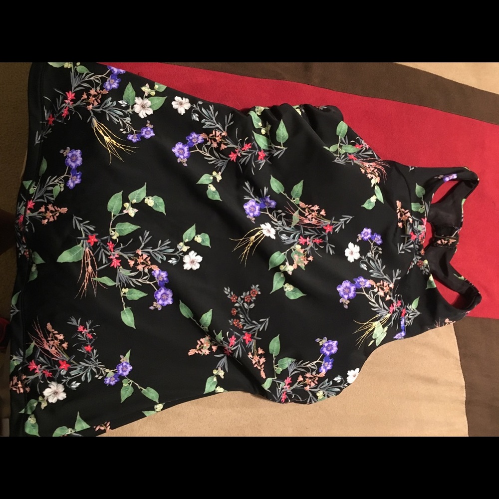 Athleta swim tank 36D/DD swim bottoms size L/Large